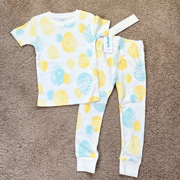 Carter s Pajamas Nwt Carters 9 Mo Easter Egg Pajama Set Poshmark